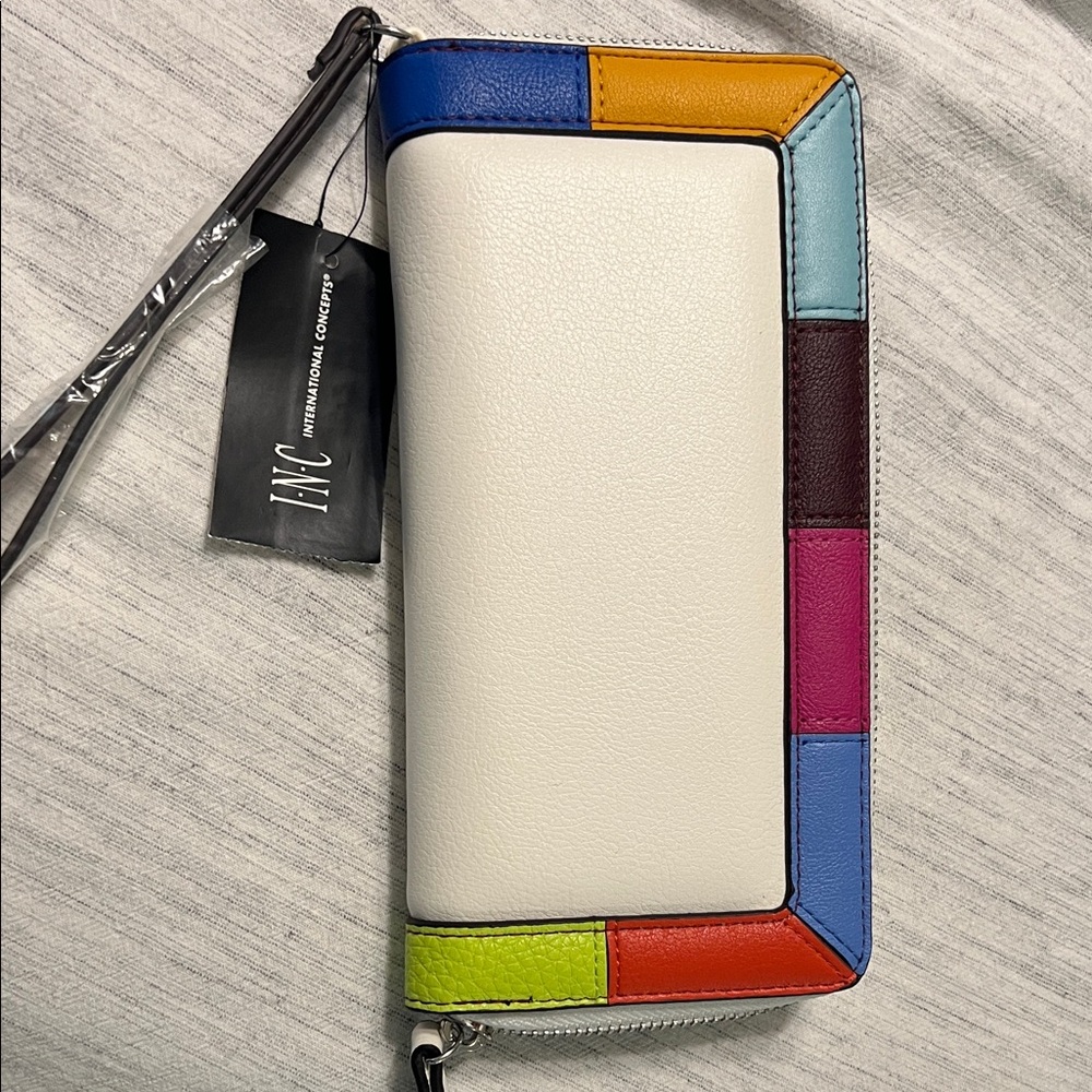 INC International Concepts Multicolor Patchwork Wallet